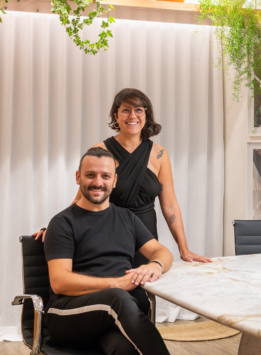 Silvia Almeida e Marcel Casamassa, fundadores da MIS Arquitetura